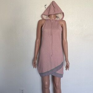 Venus Pink Sleeveless Hoodie Dress Sz M Festival Rave Summer Dress